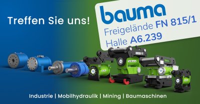 HKS auf der bauma 2025 - Besuchen Sie uns - Freigelände FN815/1 und Halle A6.239